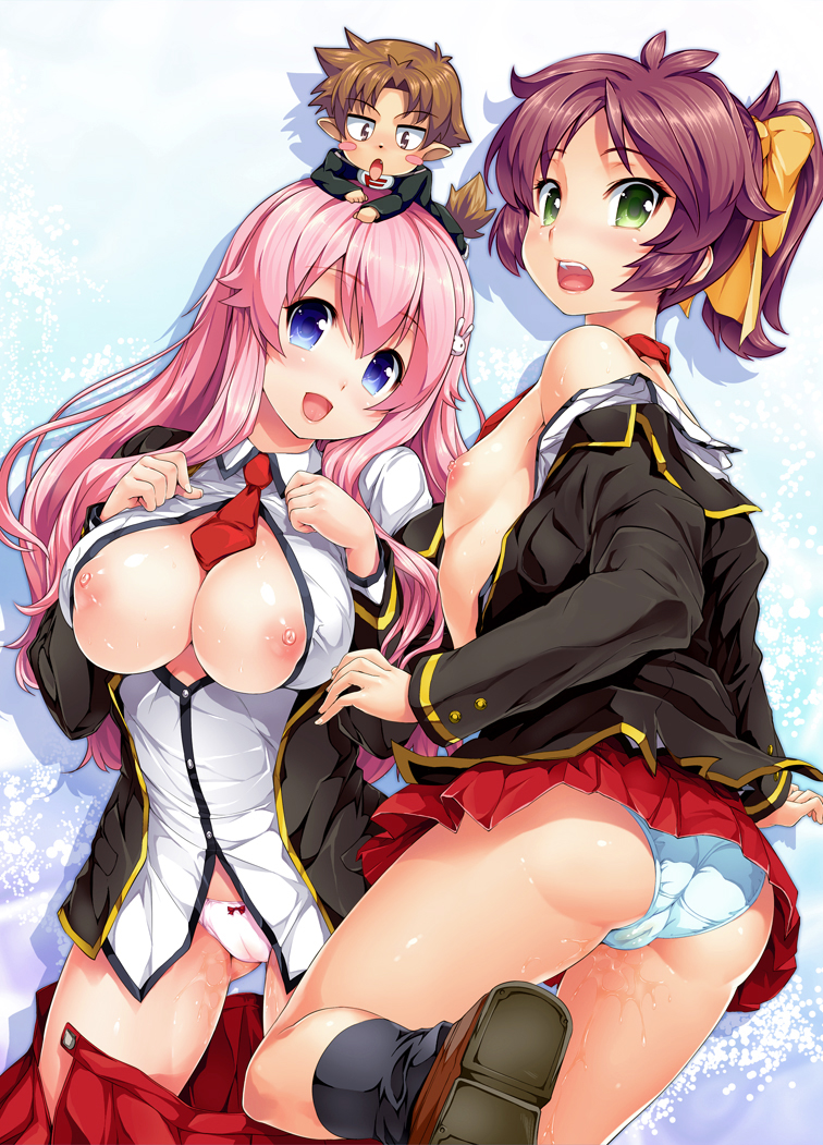 himeji mizuki, yoshii akihisa, and shimada minami (baka to test to shoukanjuu) drawn by tosh_(imonade_ryouchou)