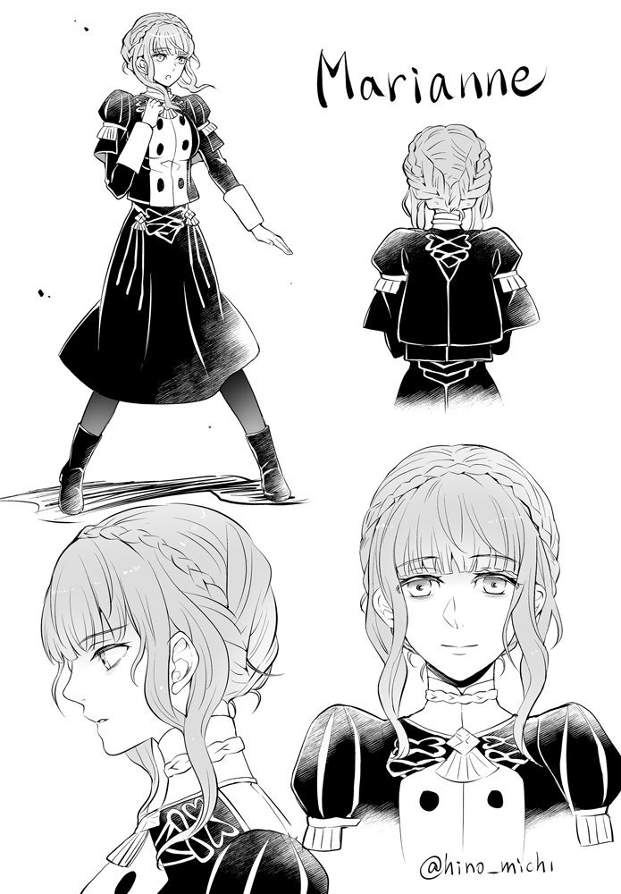 marianne von edmund (fire emblem and 1 more) drawn by hino_michi