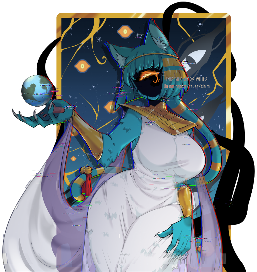 nyanlathotep (cthulhu mythos and 1 more) drawn by parasiticbun