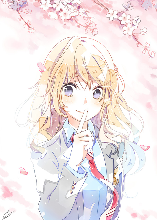 miyazono kawori (shigatsu wa kimi no uso) drawn by emo_(ricemo)