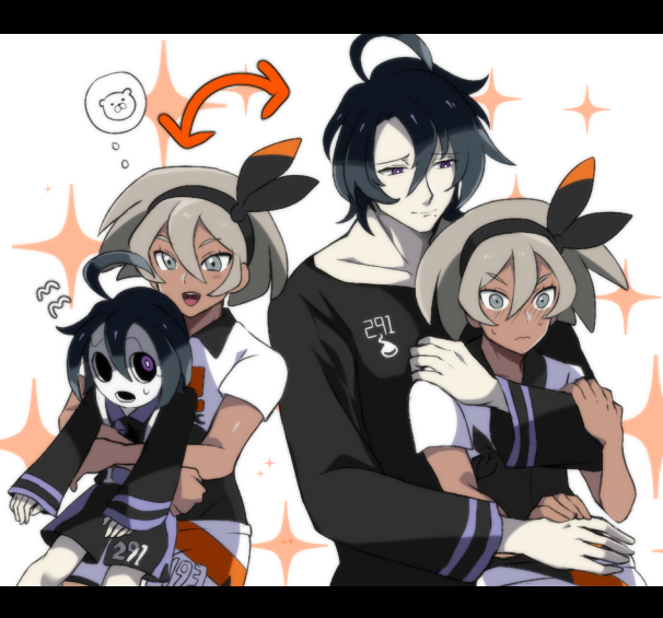 bea and allister (pokemon and 1 more) drawn by uni_(unnny)