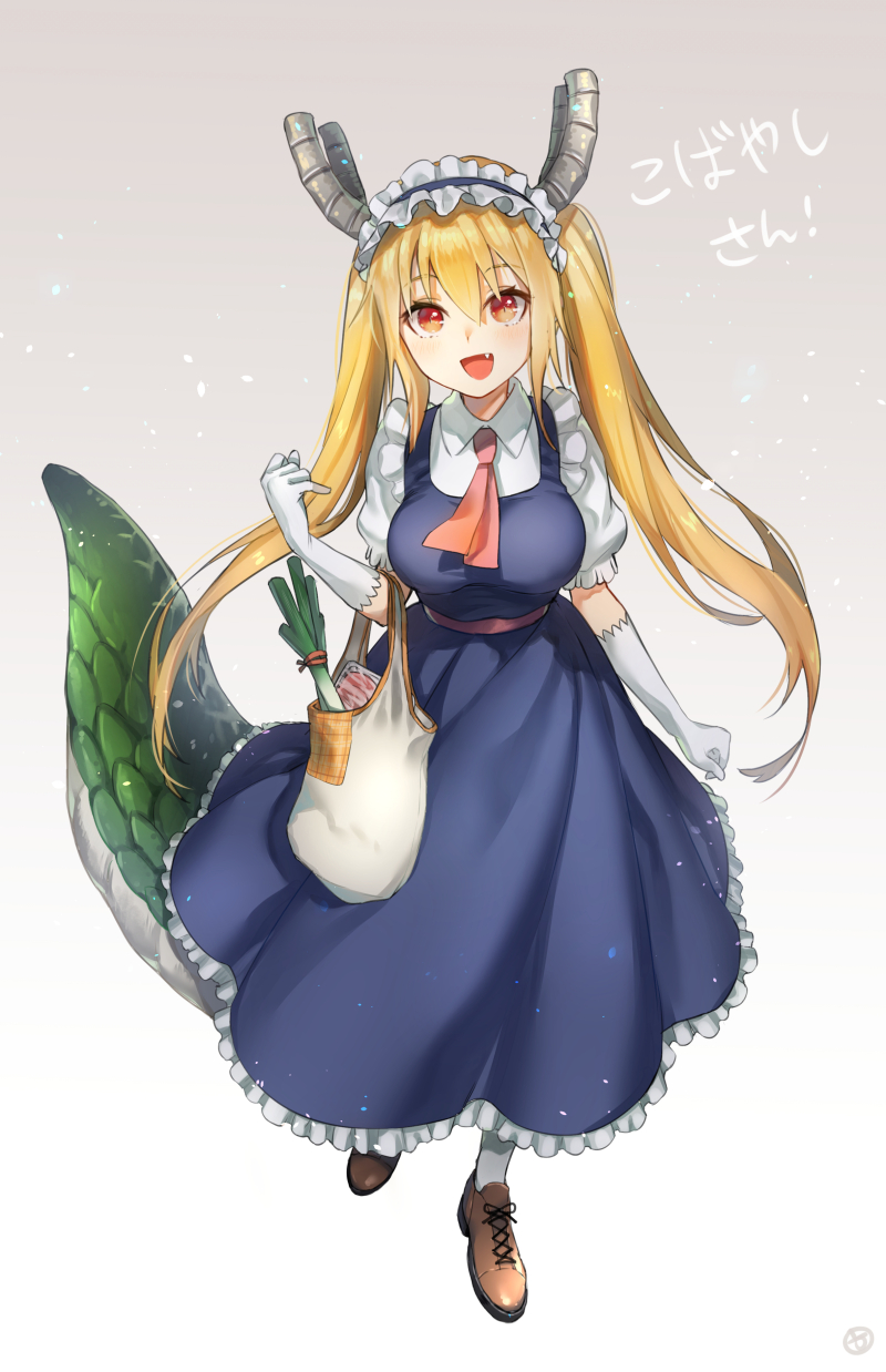 tohru (kobayashi-san chi no maidragon) drawn by hieung