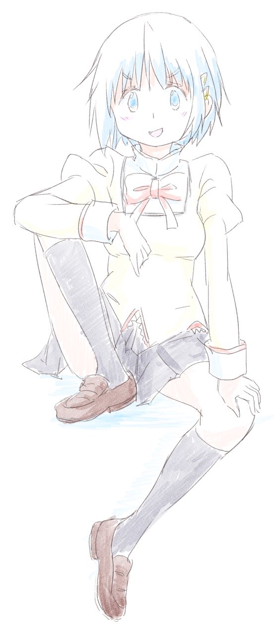 miki sayaka (mahou shoujo madoka magica) drawn by zashikiori