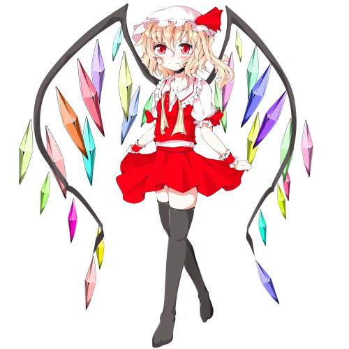 flandre scarlet (touhou) drawn by chata_maru_(irori_sabou)