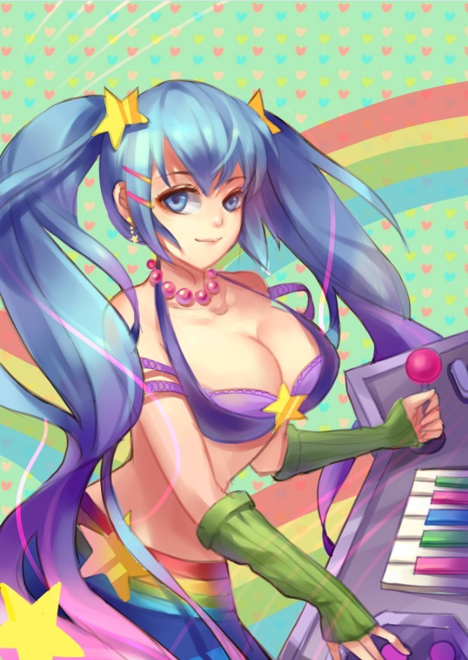 sona and arcade sona (league of legends) drawn by bi_ge_xing