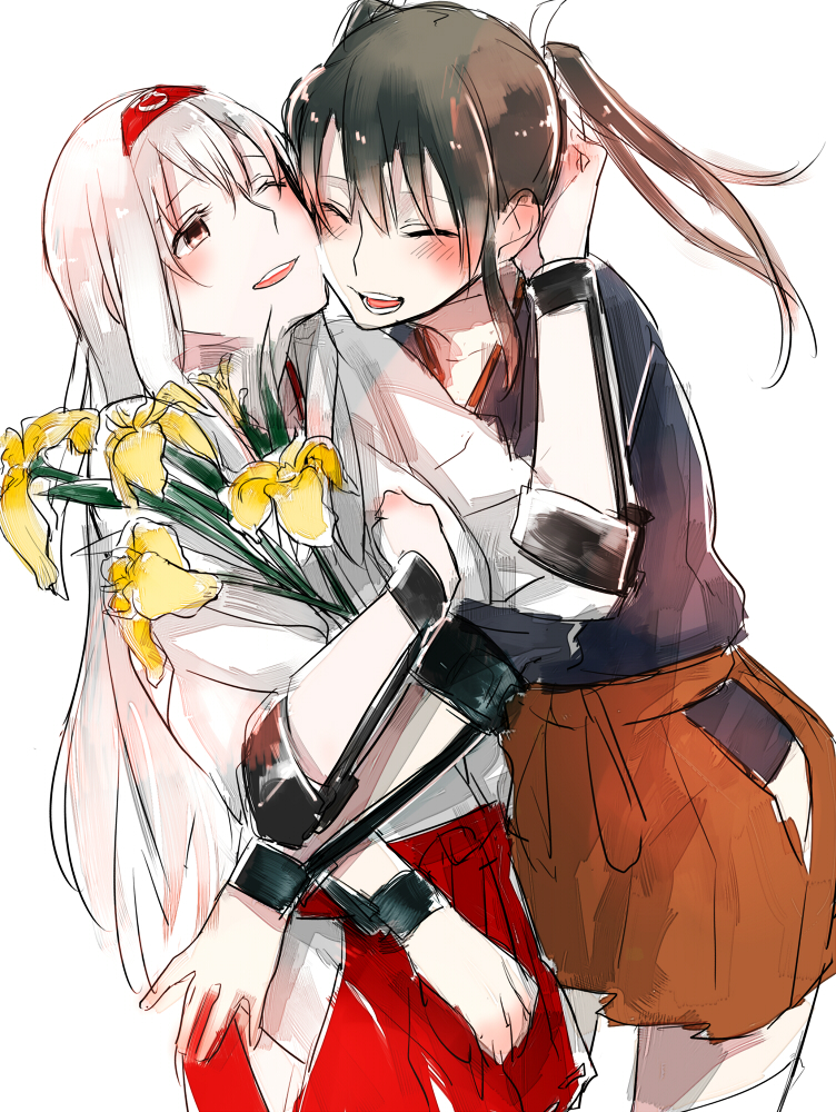zuikaku, shoukaku, and zuikaku kai (kantai collection) drawn by shuu-0208