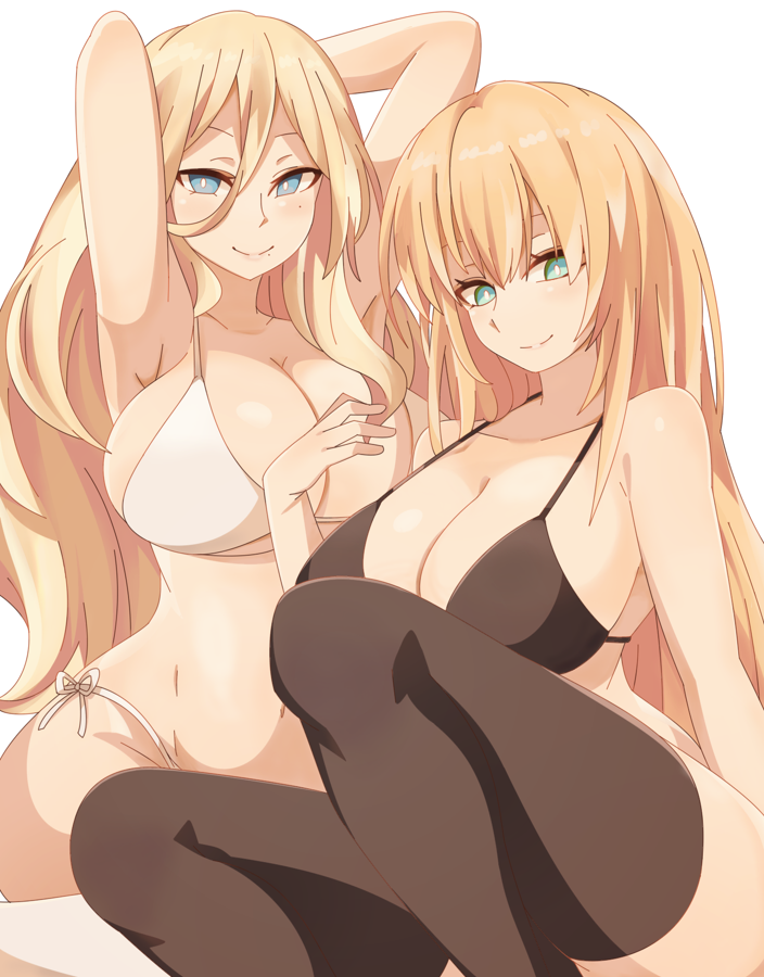 bismarck and richelieu (kantai collection) drawn by salve_(8947279)