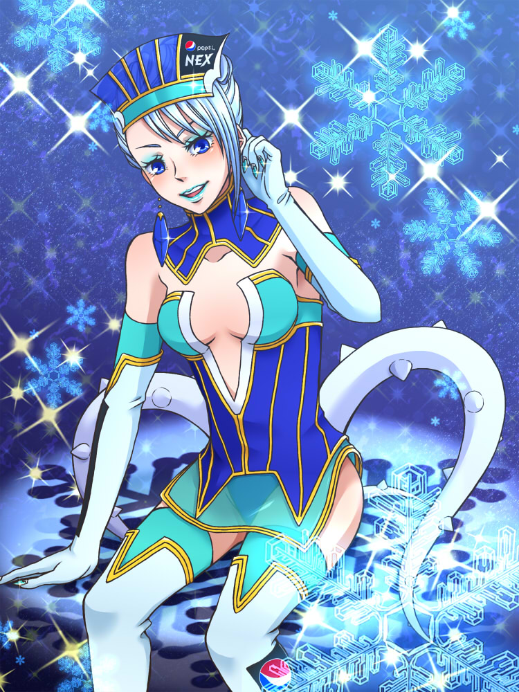 karina lyle and blue rose (tiger & bunny) drawn by mukr_22