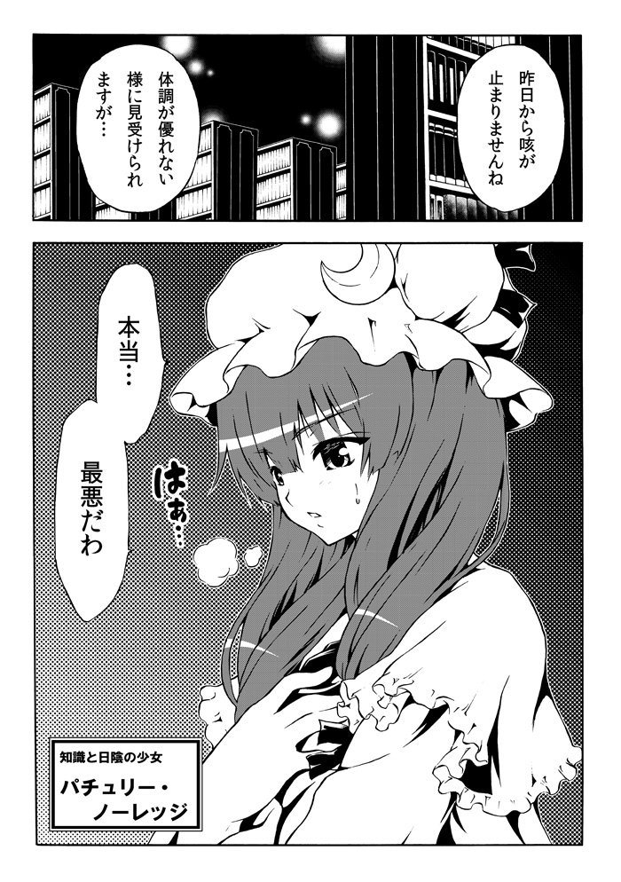 patchouli knowledge (touhou and 1 more) drawn by katoryu_gotoku