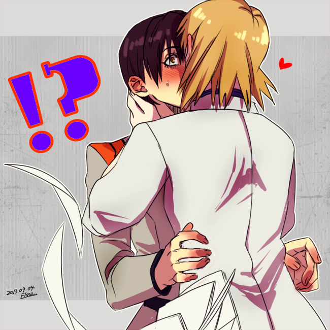 akagi ritsuko and ibuki maya (neon genesis evangelion) drawn by elina_kuroe_no_daarin