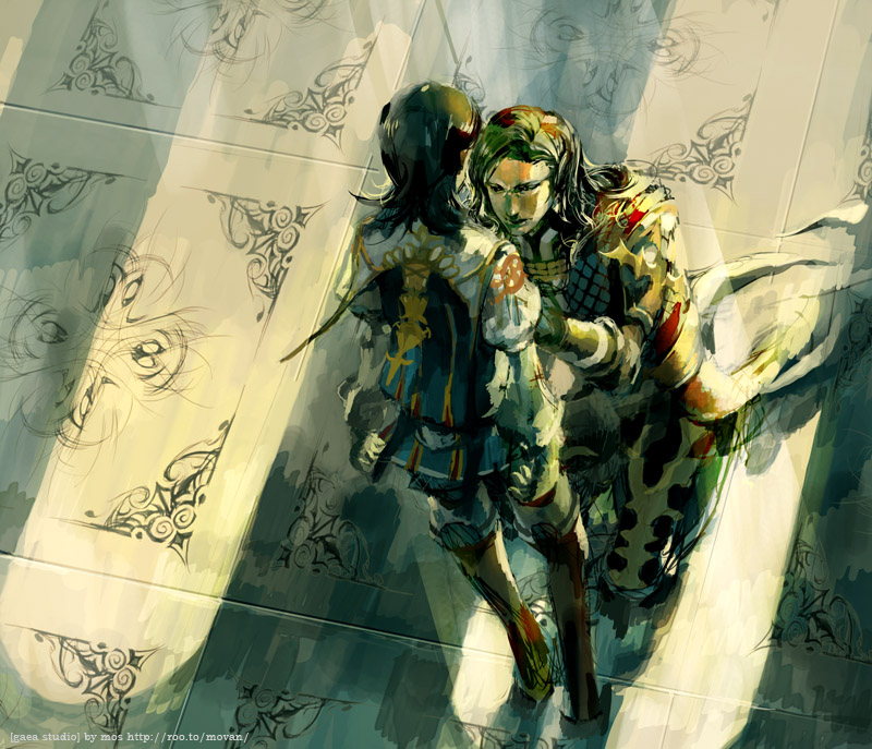 larsa ferrinas solidor and vayne carudas solidor (final fantasy and 1 more) drawn by mos