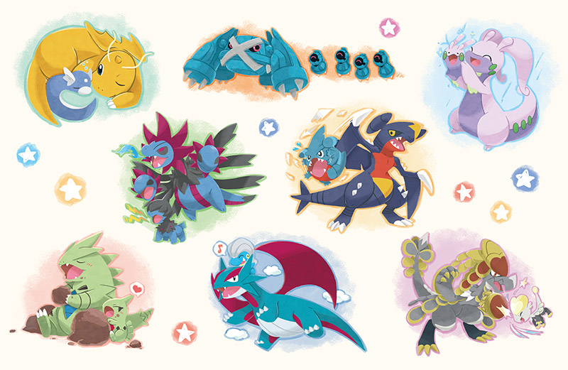garchomp, dragonite, goomy, goodra, metagross, and 11 more (pokemon)