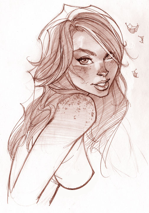 mary jane watson (marvel and 1 more) drawn by j._scott_campbell