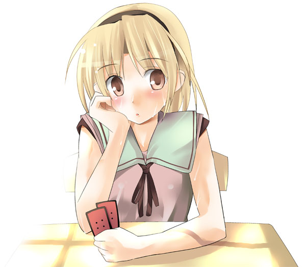 houjou satoko (higurashi no naku koro ni) drawn by shigen
