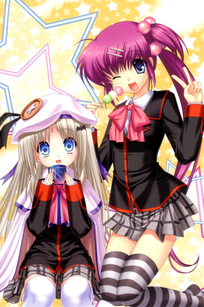 noumi kudryavka and saigusa haruka (little busters!) drawn by hinoue_itaru and na-ga