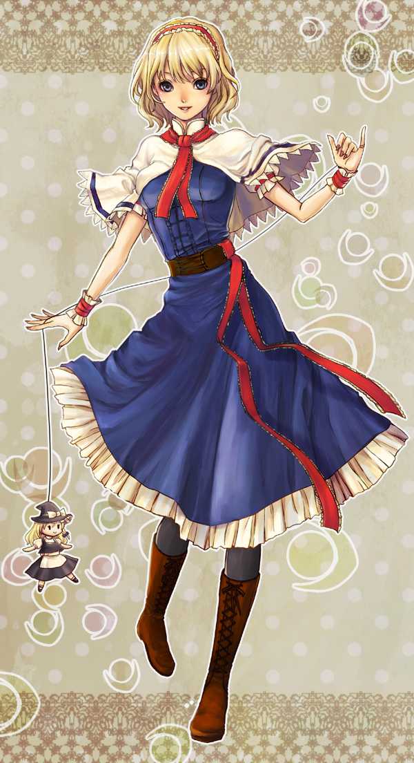 kirisame marisa and alice margatroid (touhou) drawn by natsume_k