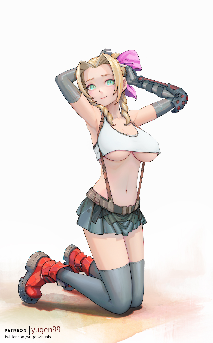 tifa lockhart and aerith gainsborough (final fantasy and 2 more) drawn by yugen99