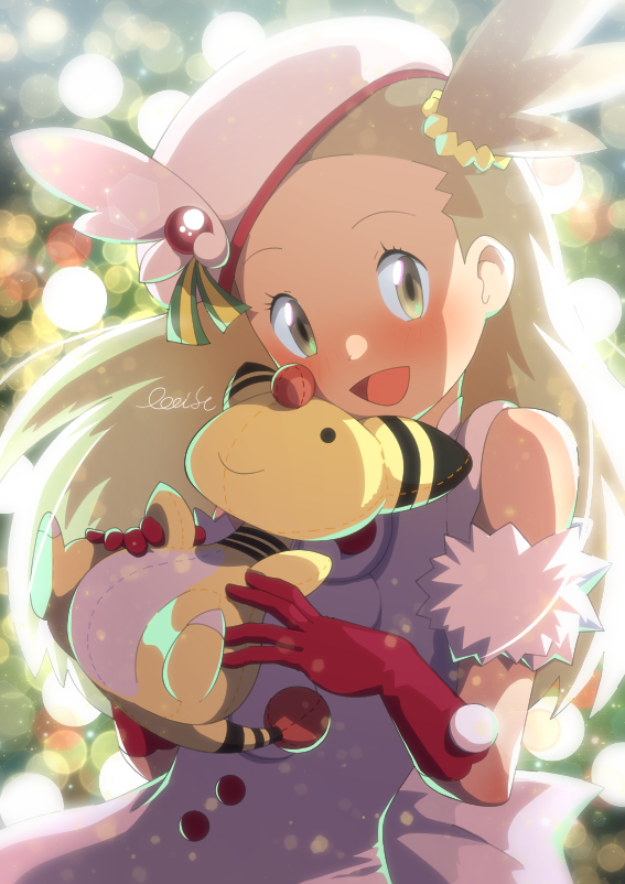 ampharos and jasmine (pokemon and 1 more) drawn by oooise
