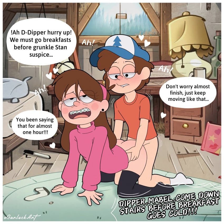 mabel pines and dipper pines (gravity falls) drawn by edwin_gamboa_(garlockart)