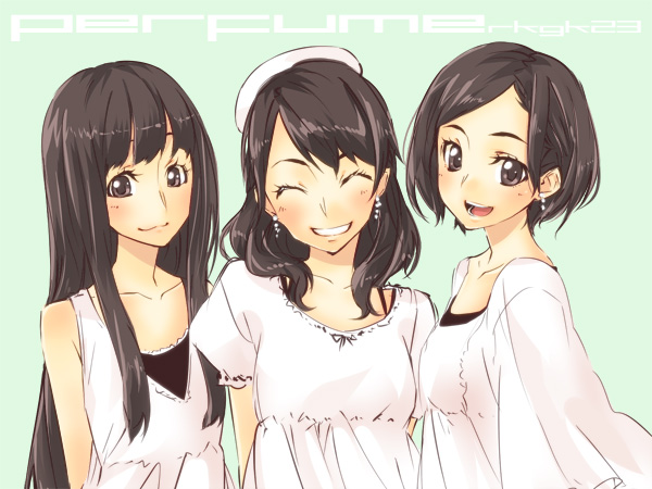 nocchi, kashiyuka, and a~chan (perfume) drawn by sasetsu