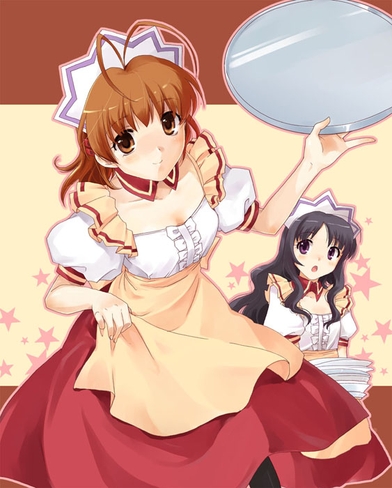 furukawa nagisa and nishina rie (clannad) drawn by misaki_juri