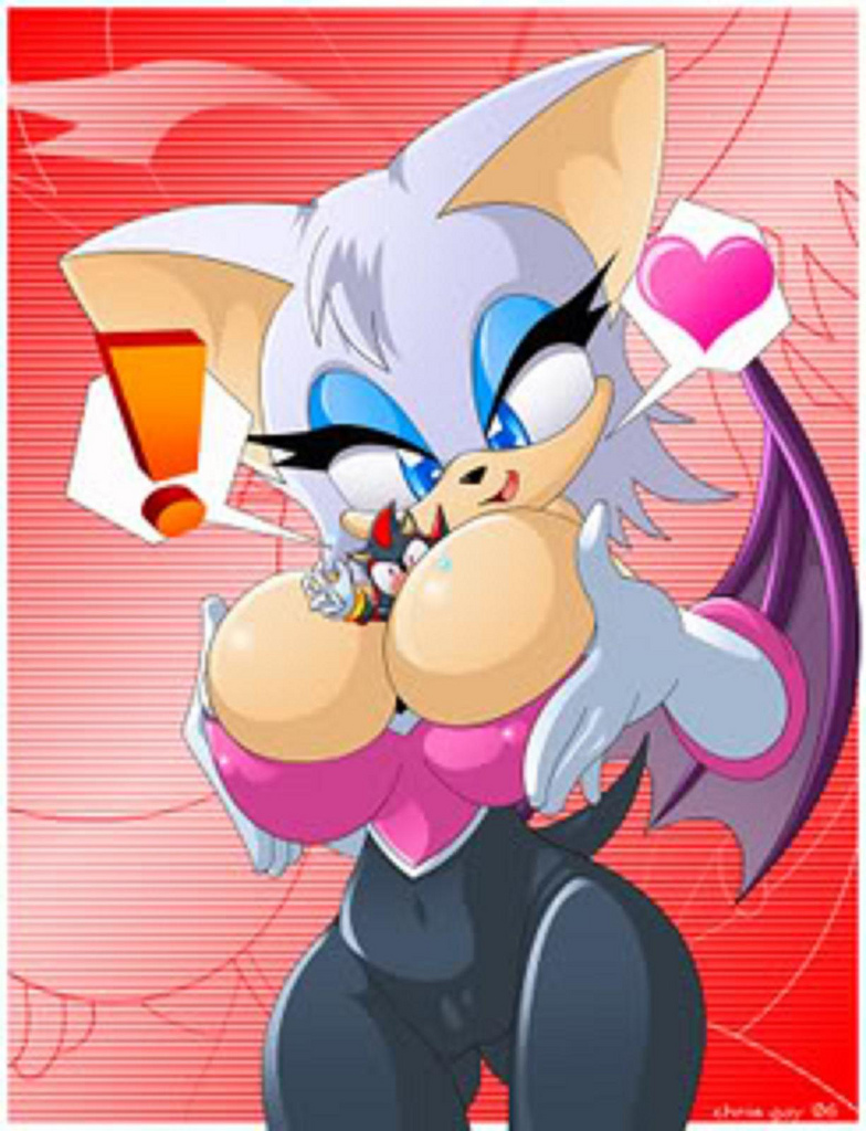 shadow the hedgehog and rouge the bat (sonic) drawn by captricosakara