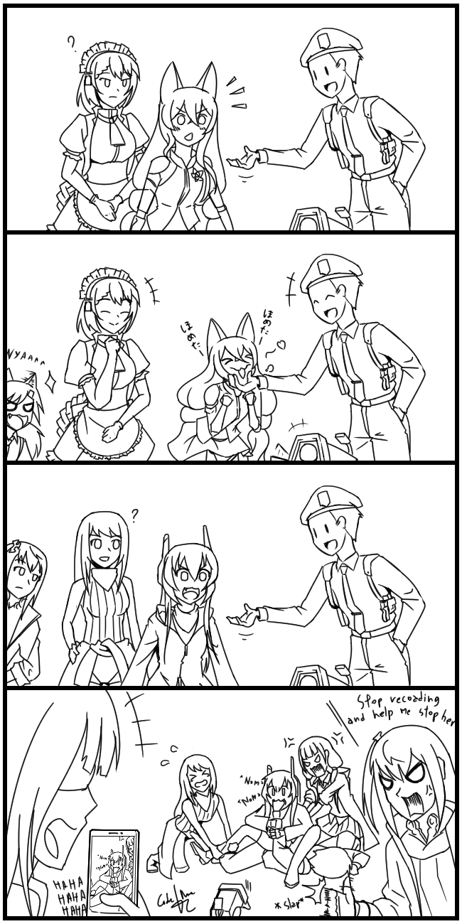 commander, m16a1, m4a1, m4 sopmod ii, st ar-15, and 5 more (girls' frontline) drawn by codename-tc