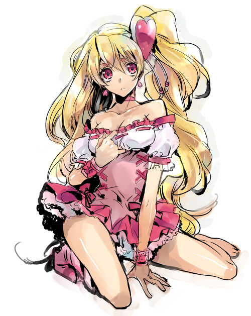 momozono love and cure peach (precure and 1 more) drawn by nakagawa_waka