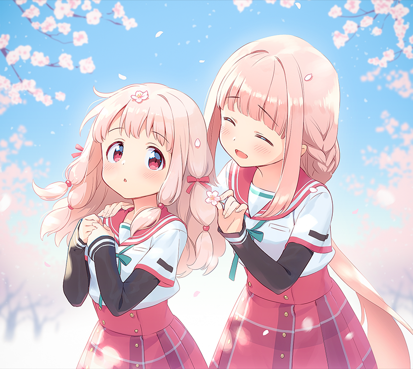 tamaki iroha and tamaki ui (mahou shoujo madoka magica and 1 more) drawn by jumping_dogeza