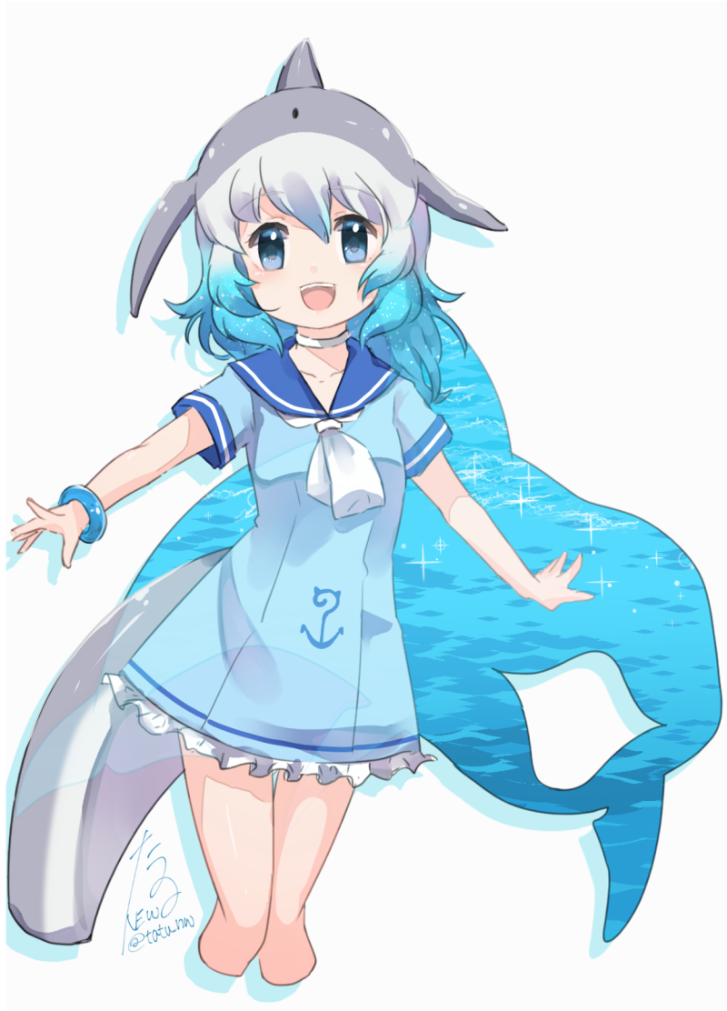 common bottlenose dolphin (kemono friends and 1 more) drawn by tatsuno_newo