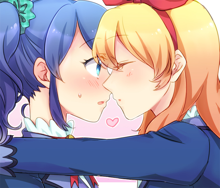 hoshimiya ichigo and kiriya aoi (aikatsu!) drawn by mironomeo