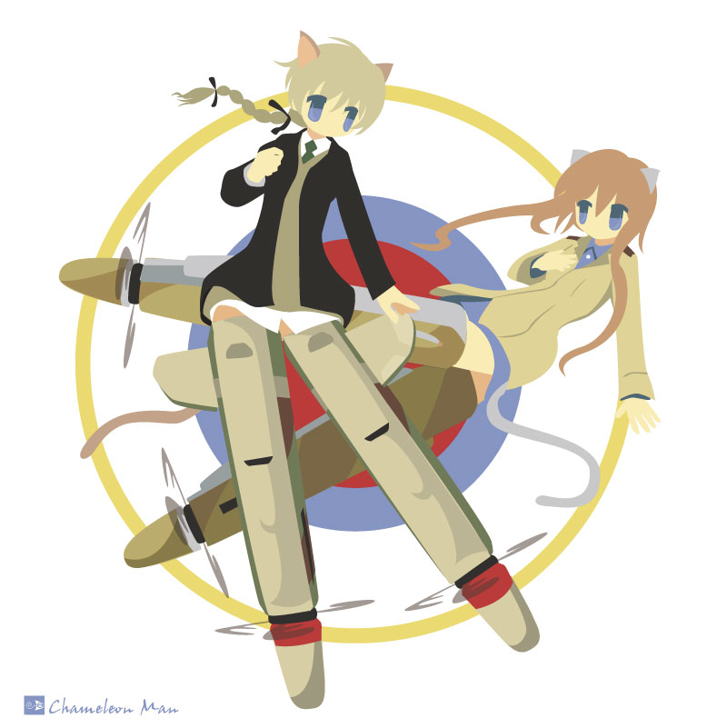 lynette bishop and patricia schade (world witches series and 2 more) drawn by chameleon_man_(three)