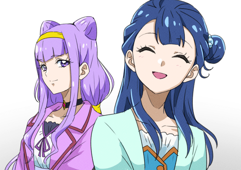yakushiji saaya and ruru amour (precure and 1 more) drawn by tsukikage_oyama