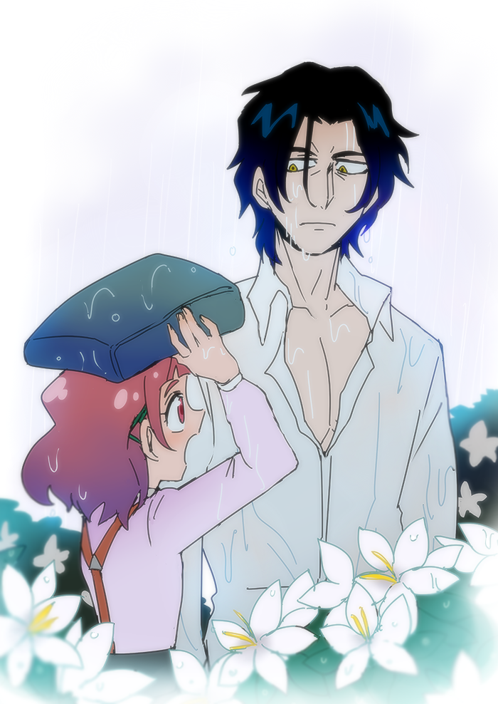 nono hana and george kurai (precure and 1 more) drawn by soraoman