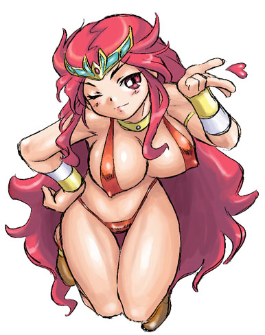 sana (breath of fire and 1 more) drawn by dr.p