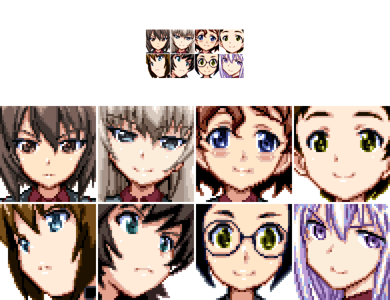 nishizumi maho, itsumi erika, akaboshi koume, kojima emi, hida ema, and 3 more (girls und panzer and 1 more) drawn by 2ac5