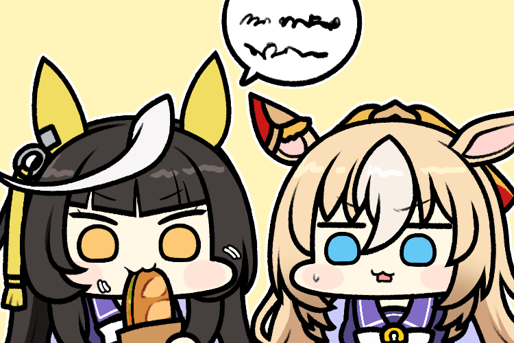 durandal and calstone light o (umamusume) drawn by jazz_jack