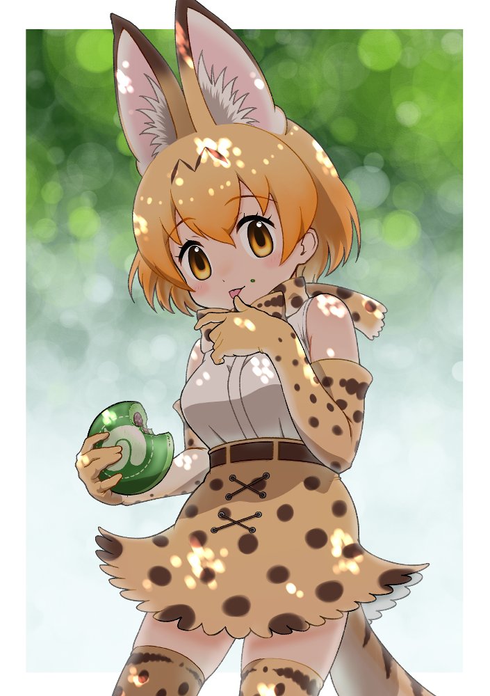 serval (kemono friends and 1 more) drawn by hoshino_mitsuki