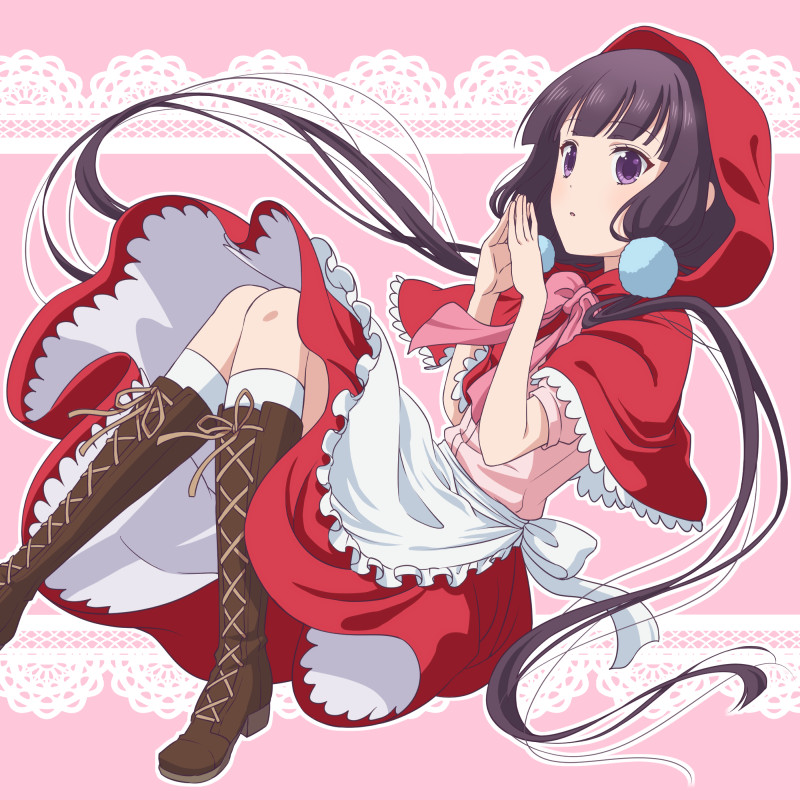 little red riding hood and sakuranomiya maika (little red riding hood and 1 more) drawn by ushio_(0632cd-0729jf)