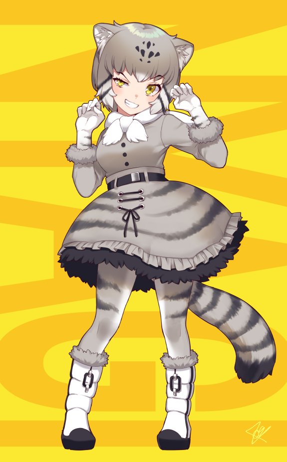 pallas's cat (kemono friends) drawn by hatagaya
