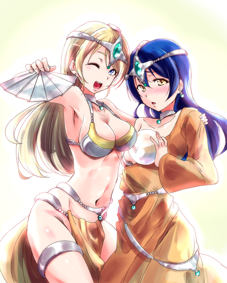 sonoda umi, ayase eli, manya, and minea (love live! and 3 more) drawn by urutsu_sahari