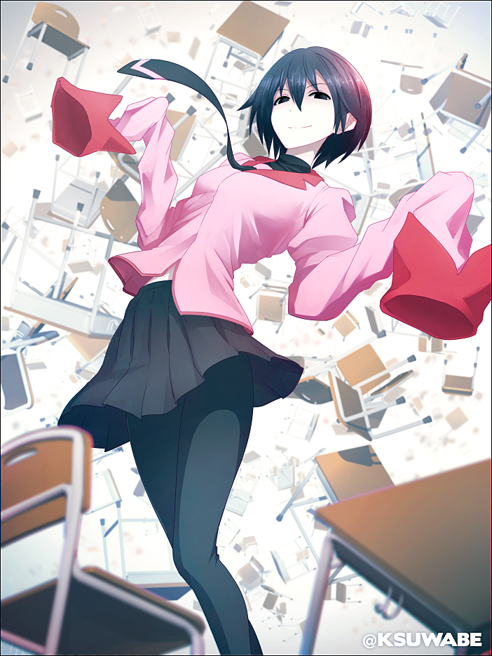 oshino ougi (monogatari and 1 more) drawn by k-suwabe