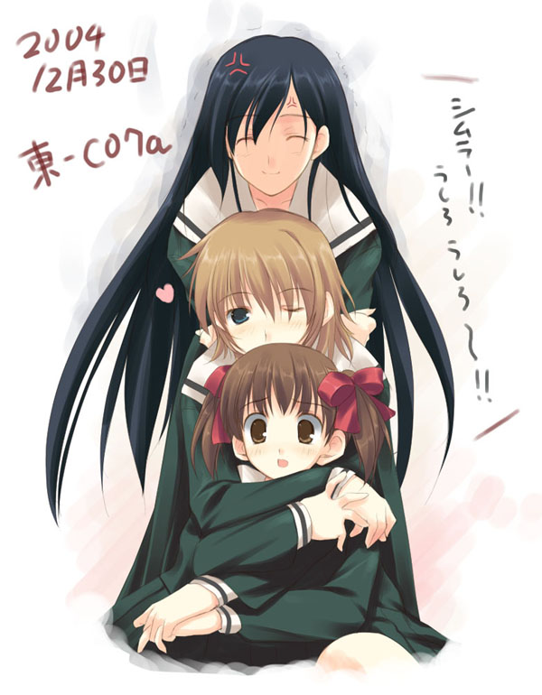 fukuzawa yumi, ogasawara sachiko, and satou sei (maria-sama ga miteru)