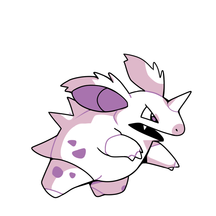 nidorino (pokemon and 1 more) drawn by rumwik