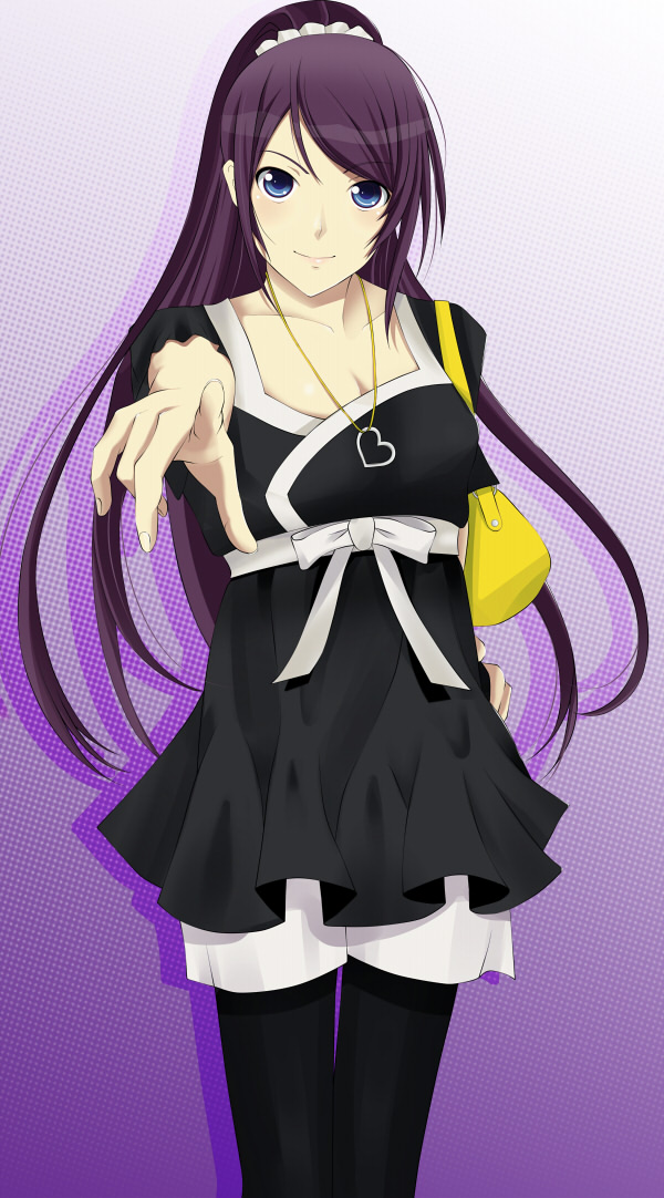 senjougahara hitagi (monogatari and 1 more) drawn by kishida-shiki