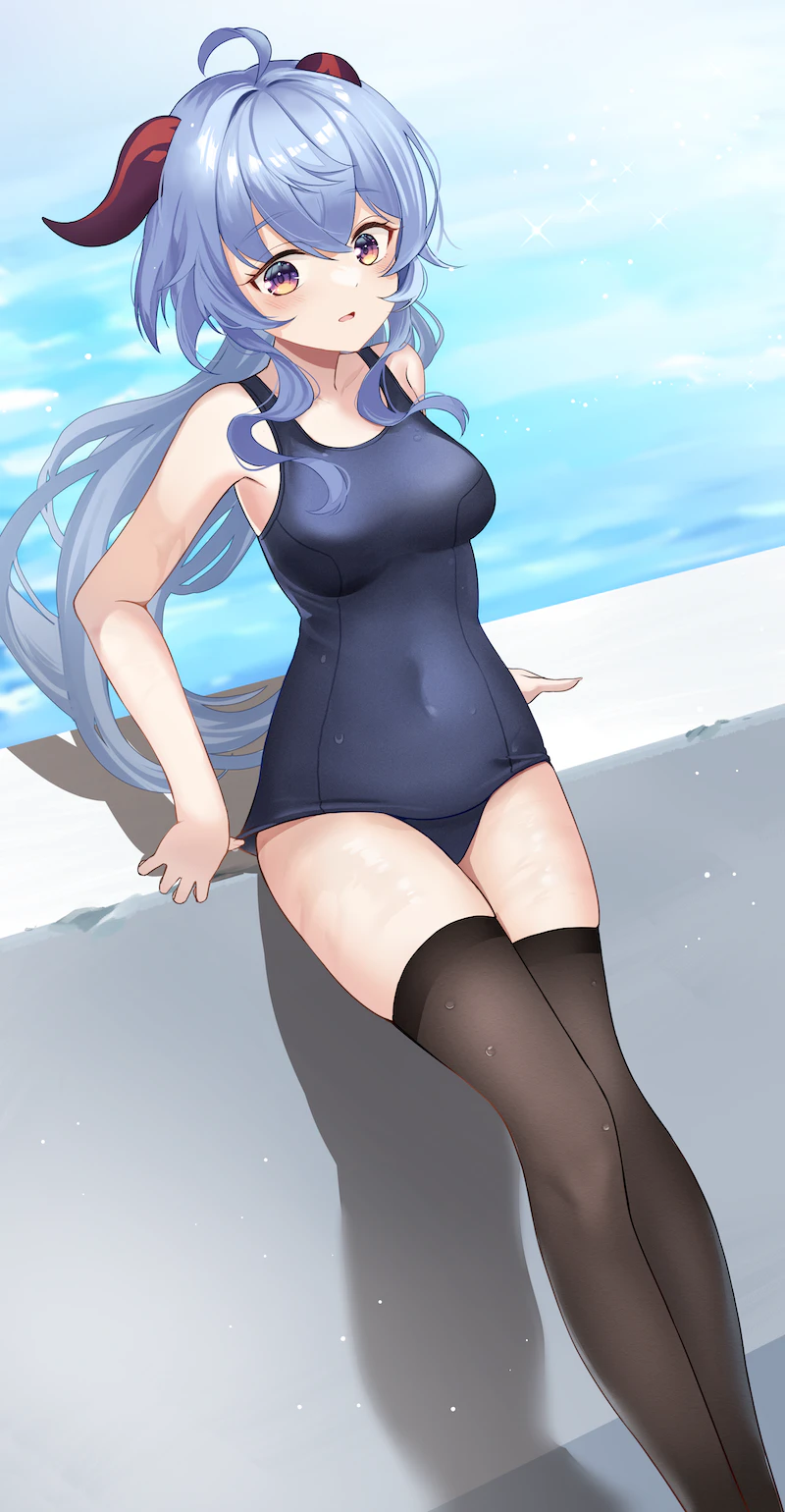 ganyu (genshin impact) drawn by amaneko_(amaneko_y)
