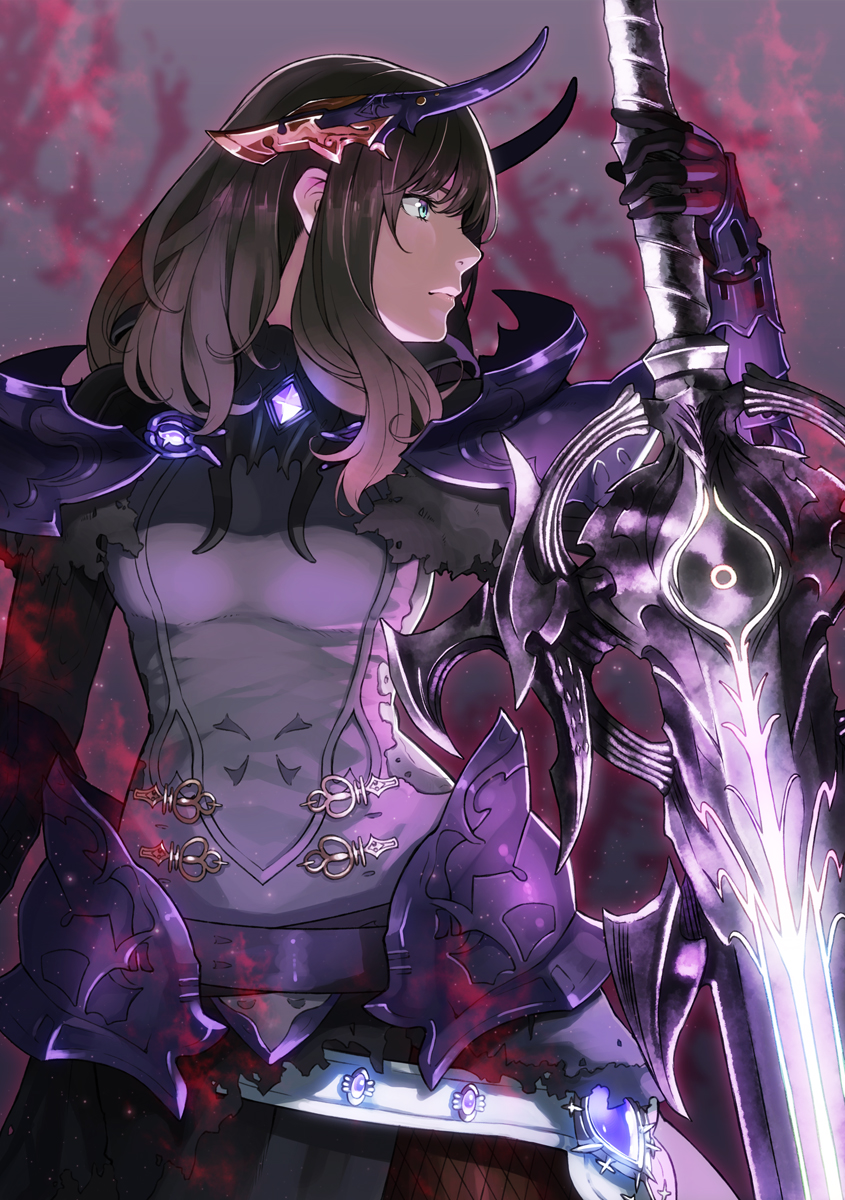 warrior of light and dark knight (final fantasy and 1 more) drawn by retsuna