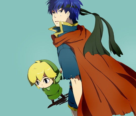 link, ike, and toon link (fire emblem and 4 more)