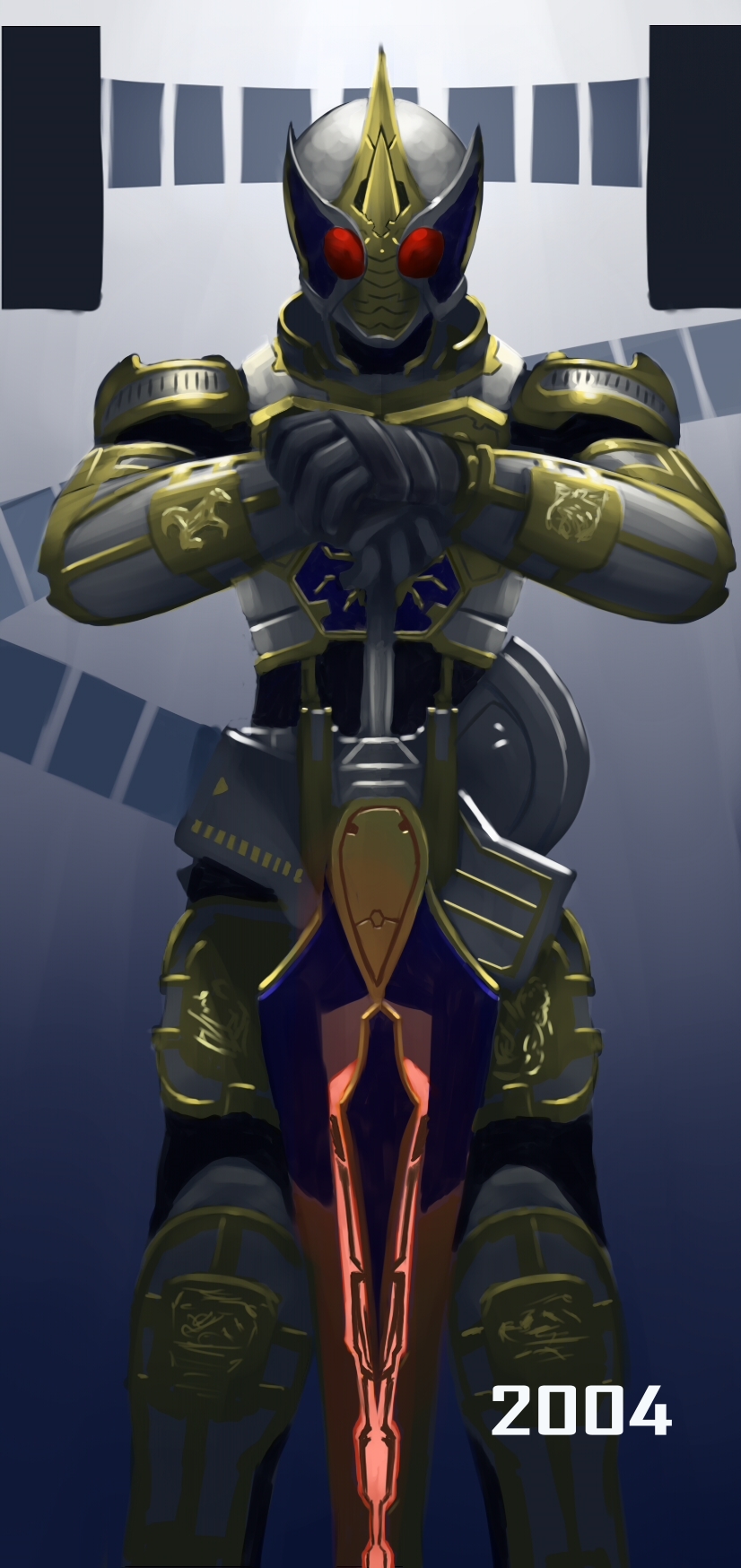 kamen rider blade (kamen rider and 1 more) drawn by lamchunhin