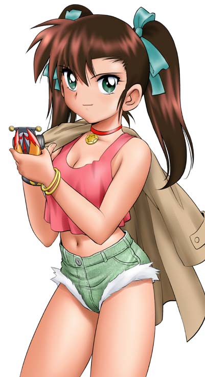 oogami marina and fire stinger (bakusou kyoudai let's & go!! and 1 more) drawn by shingyouji_tatsuya